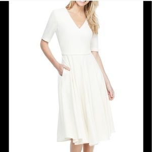Gal Meets Glam Edith City Crepe Fit & Flare  Dress